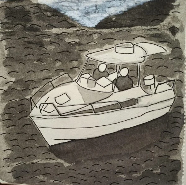 colección tinta embarcación